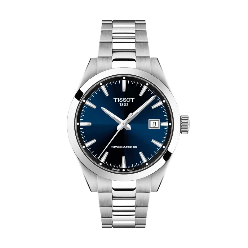 Tissot Gentleman 38 Blue Dial s/s Bracelet T1658071104100