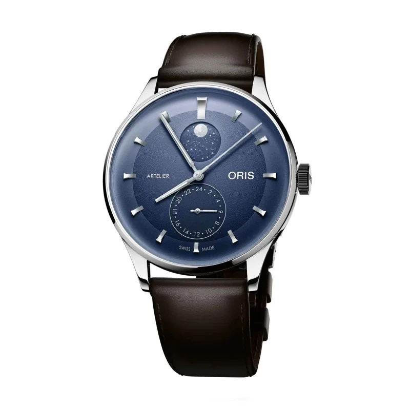 Oris Artelier Complication Blue 39.50mm Watch 01 782 7811 4055-07 6 20 17FC