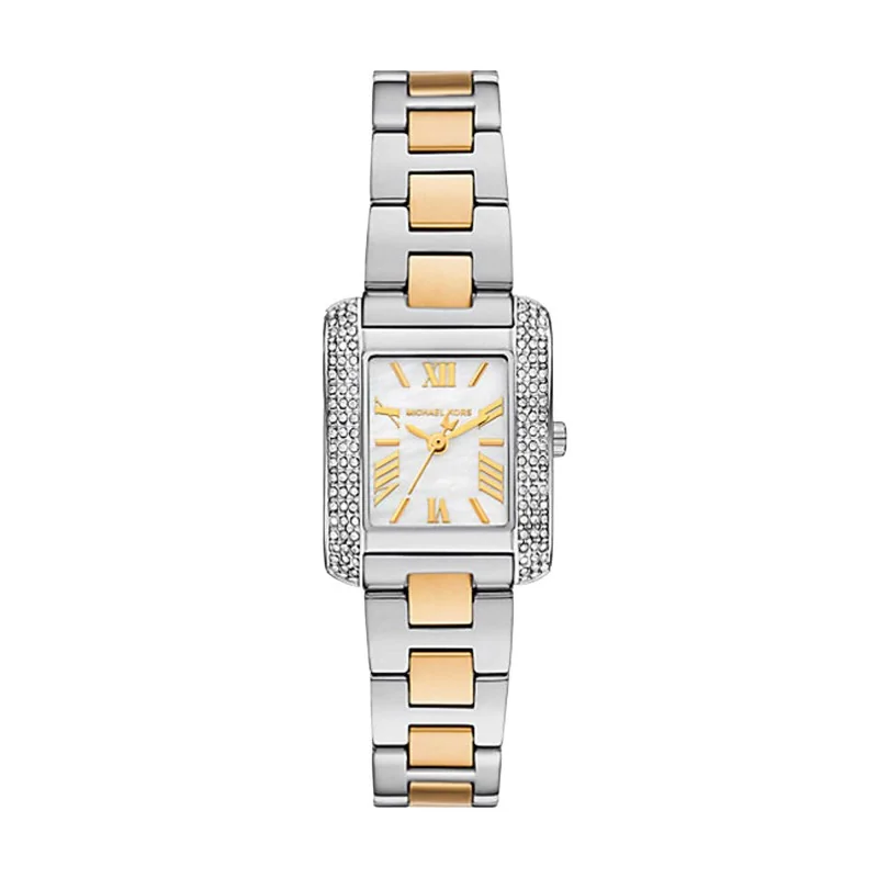 Michael Kors Petite Emery Pavé Two-Tone Watch MK4882