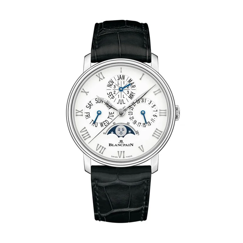 Blancpain Villeret Quantieme Complet Phases de Lune Mens Watch 6656-1127-55B