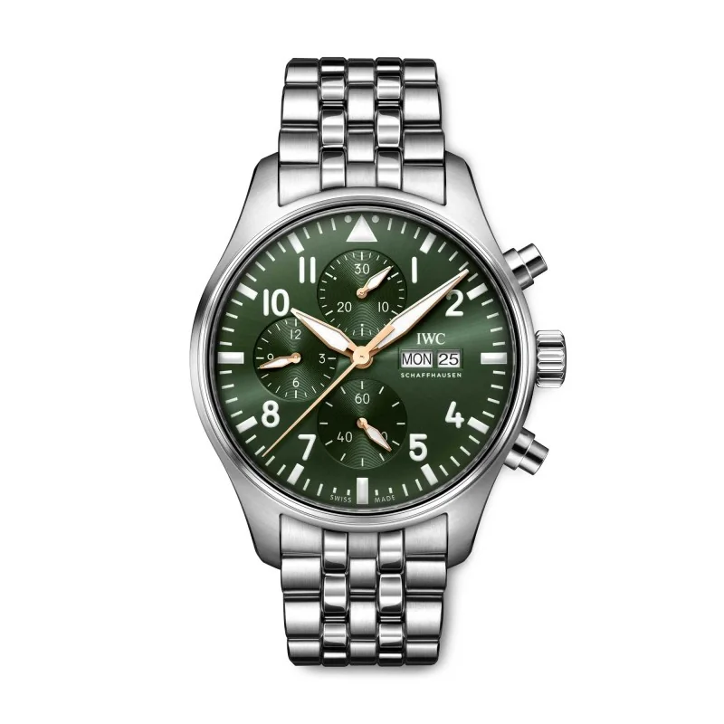 IWC Schaffhausen Pilots Chronograph 43mm Watch IW378008
