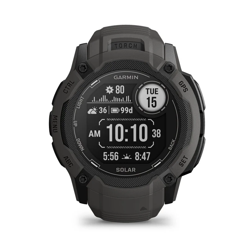 Garmin Instinct 2X Solar 50mm Watch Graphite 010-02805-00