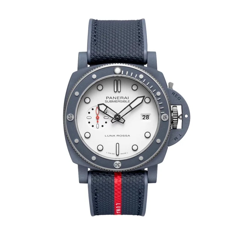 Panerai Submersible QuarantaQuattro Luna Rossa Ti-Ceramitech™ 44mm Mens Watch PAM01543