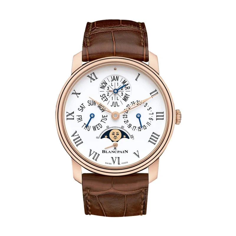 Blancpain Ex-Display Quantième Perpétuel 8 Jours 42mm Men's Watch 6659-3631-55B