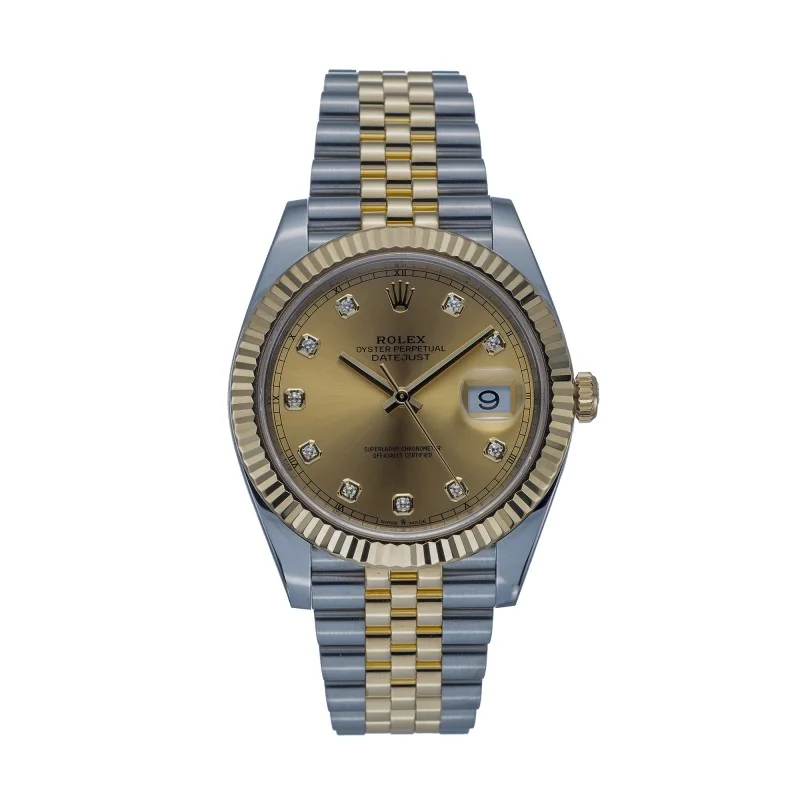 Rolex Pre-Owned Datejust 41 Diamond Watch 126333