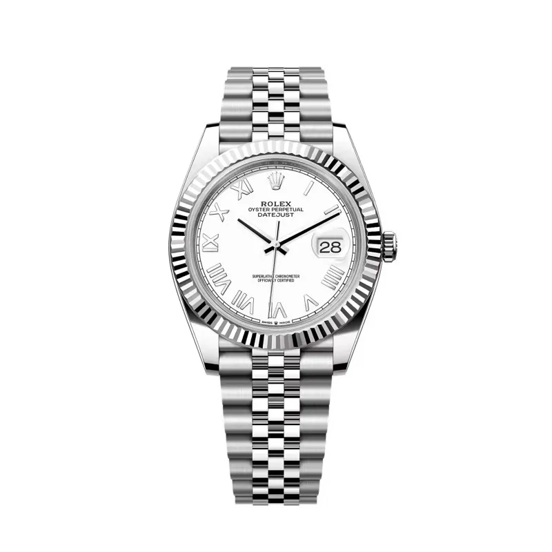 Rolex Pre-Owned Datejust 41 White 41mm Watch 126334