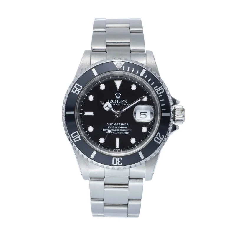 USED Rolex Submariner  Black Index Dial  Bracelet 16610LN 1999