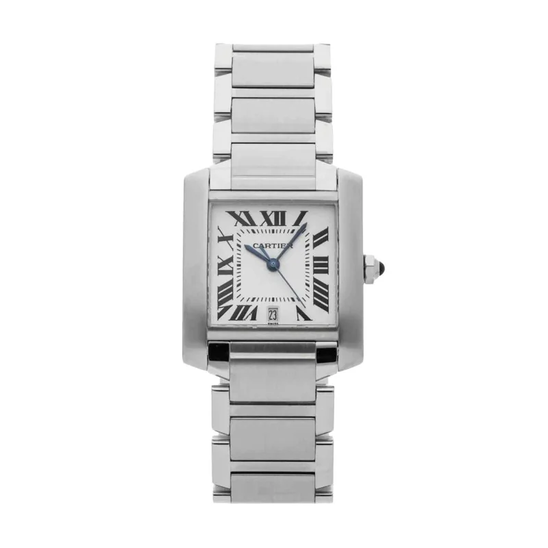 Pre-Owned Cartier Tank Française Medium Watch W51002Q3