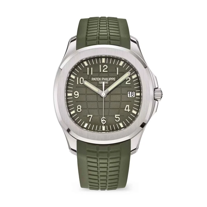 Pre-Owned Patek Philippe Aquanaut Green 42.2mm Watch 5168G-010