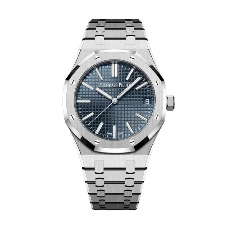 Pre-Owned Audemars Piguet Royal Oak Blue Watch 15510ST.OO.1320ST.06