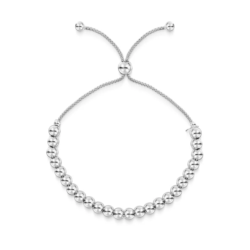 Silver Ball Toggle Bracelet