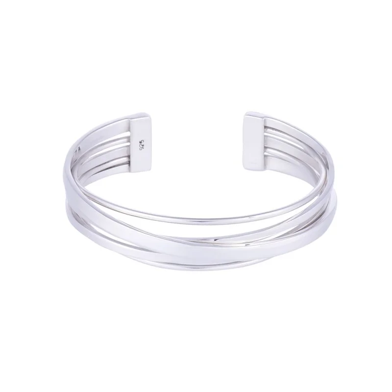 Silver Twisted Multistrand Bangle