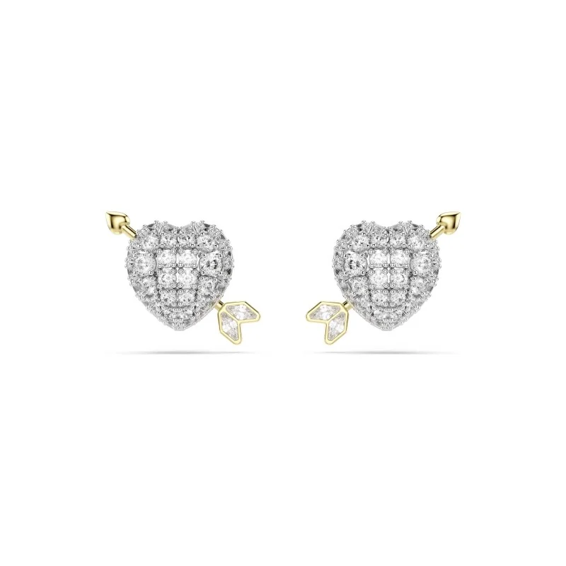 Swarovski Idyllia Crystal Heart with Arrow Stud Earrings 5737298