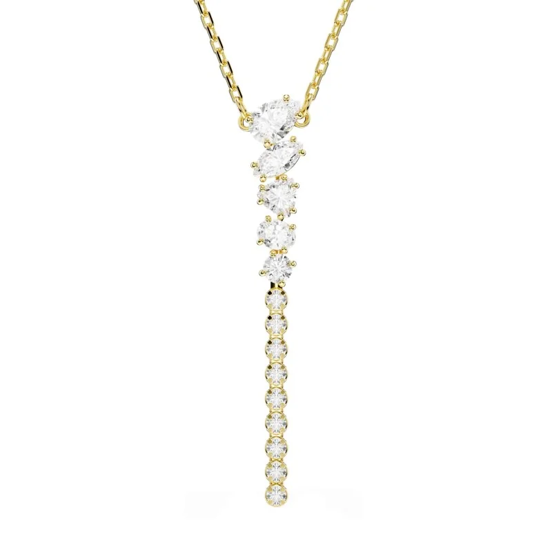 Swarovski 18k Gold Finish Mesmera Mixed Cut Drop Necklace 5747997