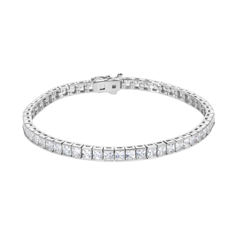 CARAT* Kayla White Gold Plated Cubic Zirconia Bracelet CB925W-KAYL-W2-L