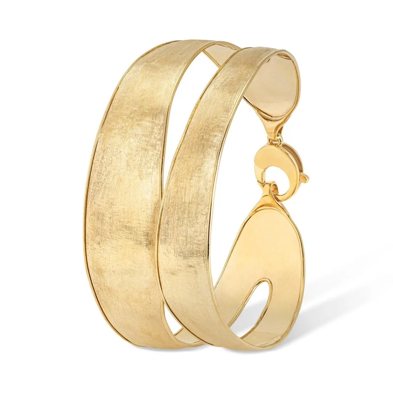 Marco Bicego Lunaria 18yg Linear Double-Band Bangle SB118 Y 02