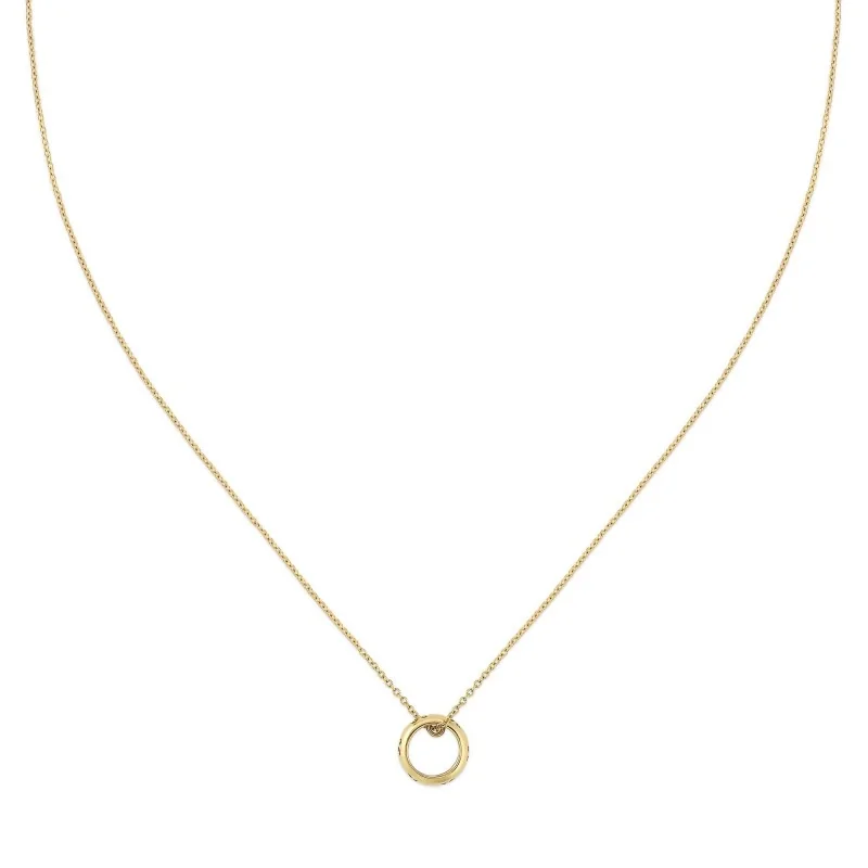 Gucci Icon 18ct Yellow Gold GG Chain Necklace YBB A002R9 001