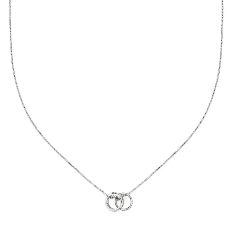 Gucci Icon 18ct White Gold GG Chain Necklace YBB A002R5 001