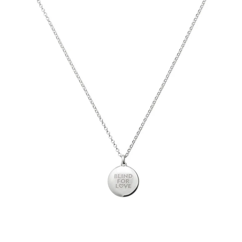 Gucci Blind For Love Silver Pendant Necklace YBB843587001