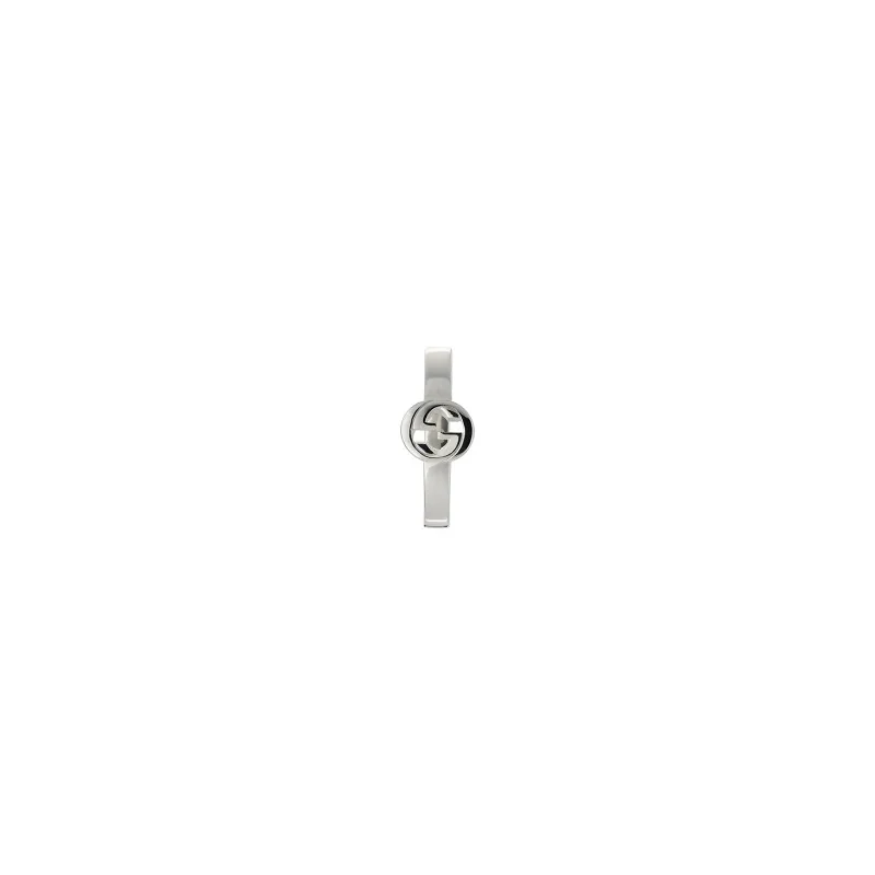 Gucci Interlocking Silver Hoop Earrings YBD796323001