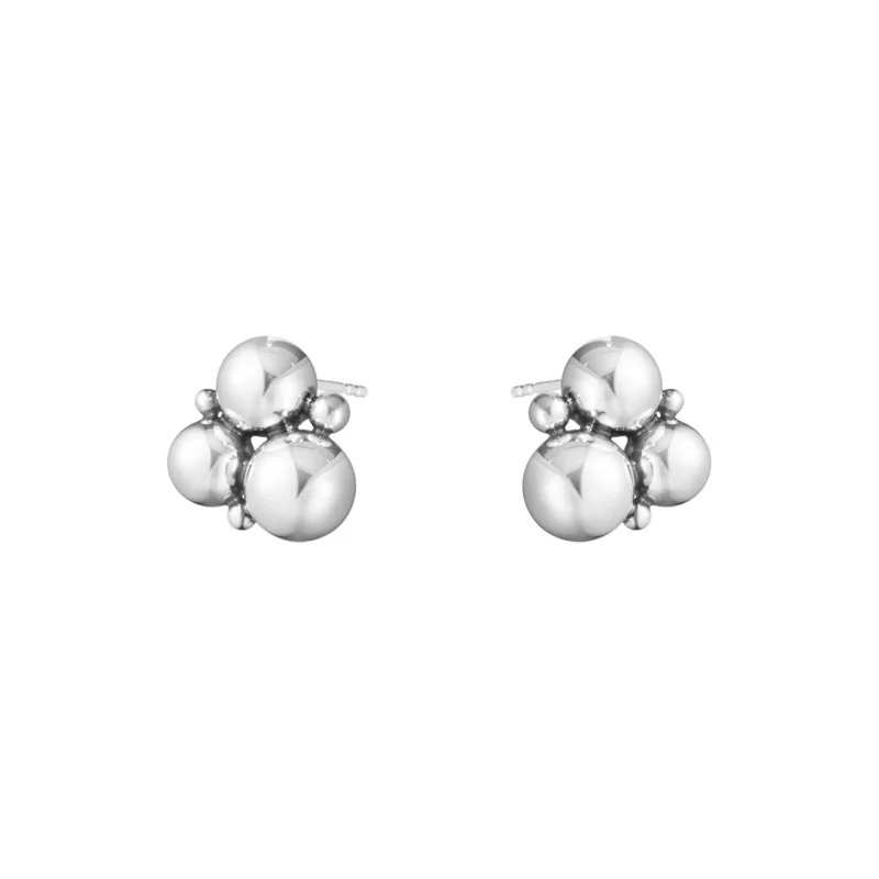 Georg Jensen Moonlight Grapes Sterling Silver Stud Earrings 10019038