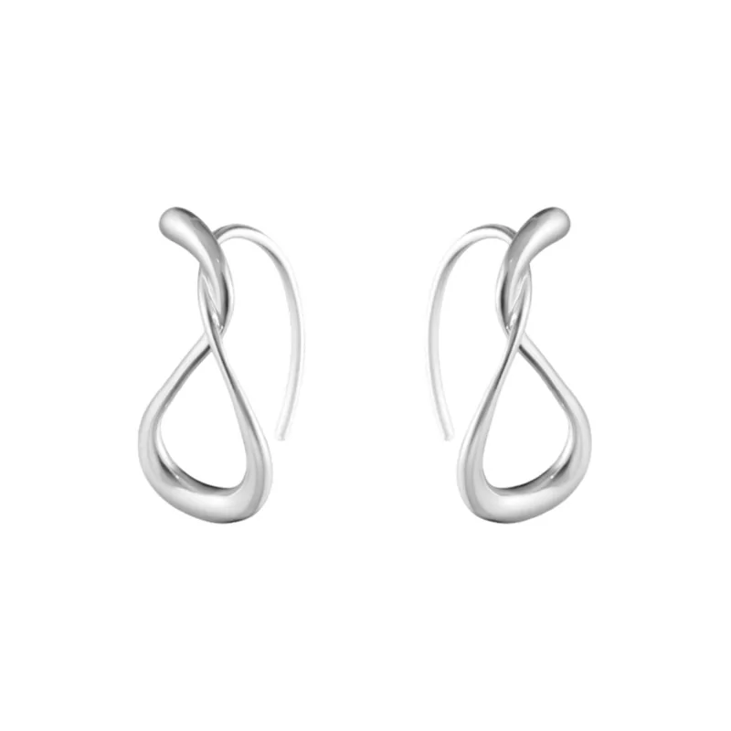 Georg Jensen Mercy Silver Drop Earrings 20001403