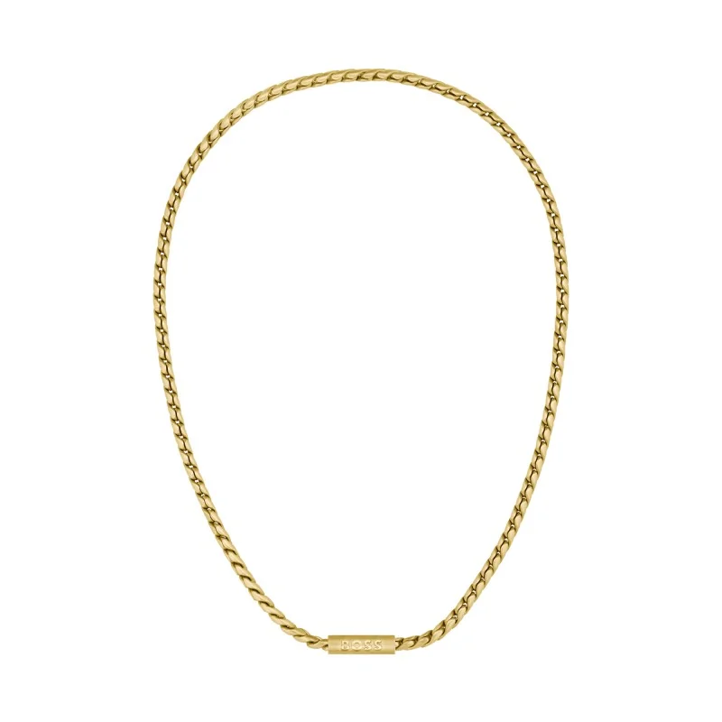 BOSS Doran Yellow Gold-Tone Gents Necklet 1580694