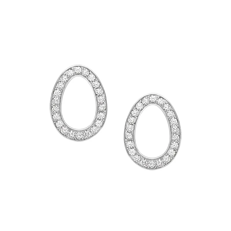Fabergé Colours of Love White Gold Diamond Sasha Egg Stud Earrings 1554EA2768 1