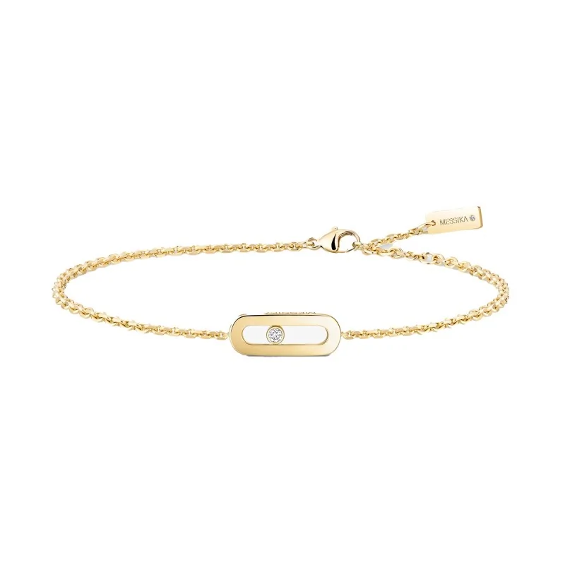 Messika Move Uno Yellow Gold 0.02ct Diamond Bracelet 14644-YG