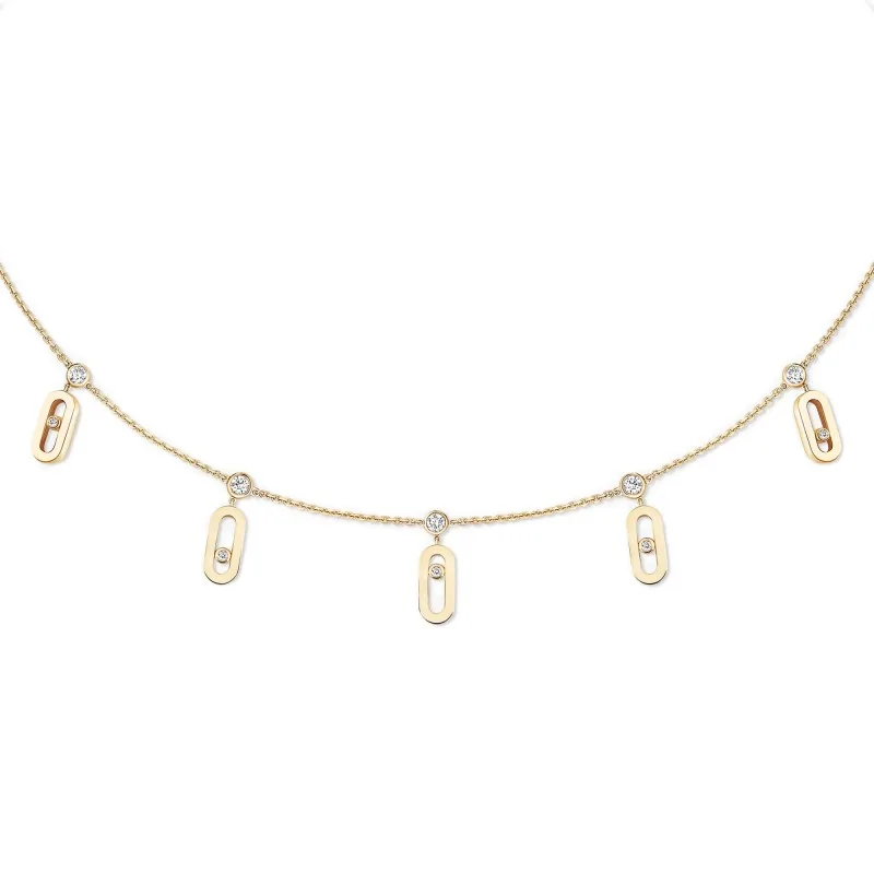 Messika Move Uno 0.2ct Drop Choker Necklace 14588-YG