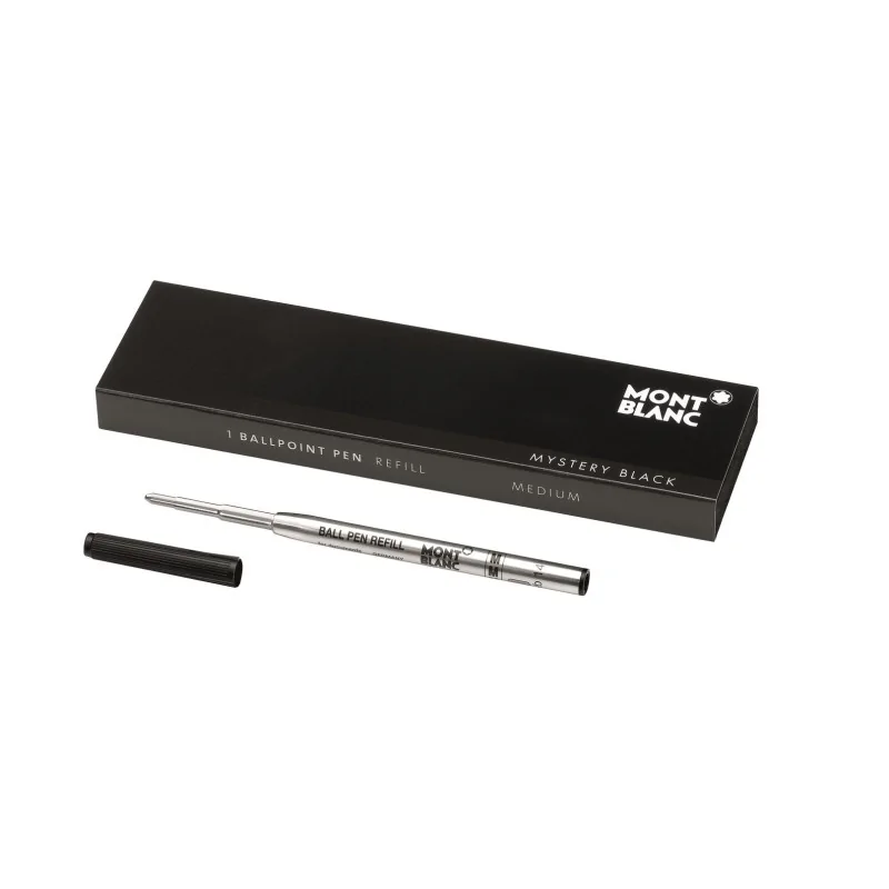 Montblanc 2 Black Ballpoint Pen Refill Medium Mystery Black MB128211