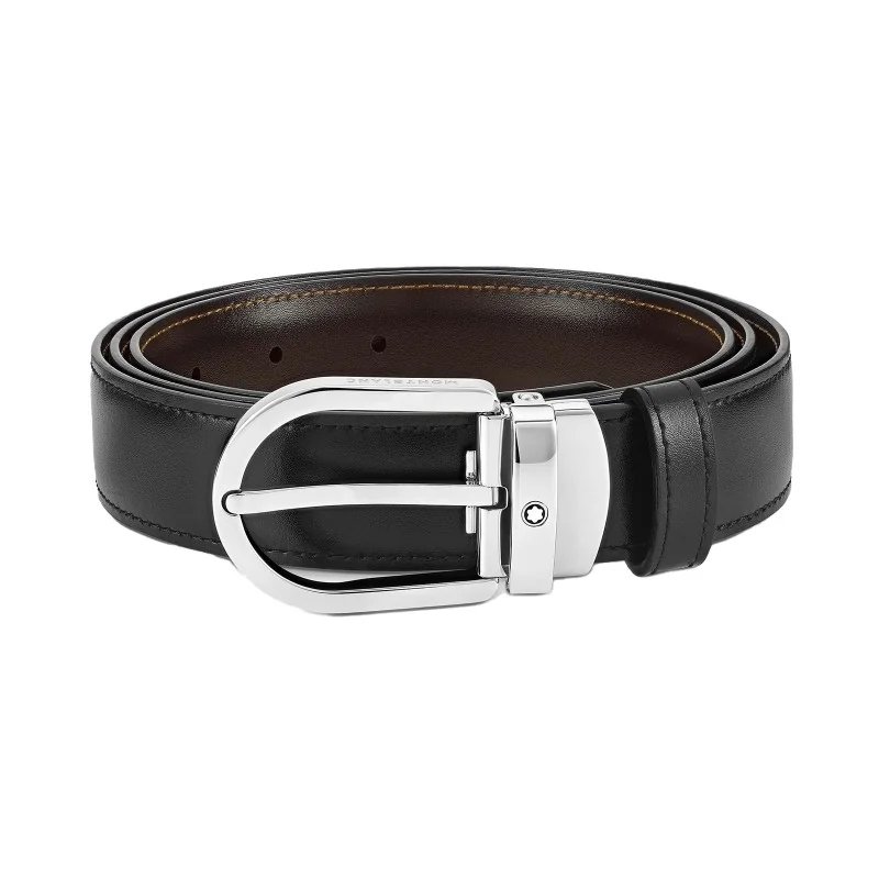 Montblanc Horseshoe Belt 30mm 222371 Black