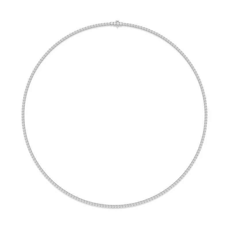 18ct White Gold 7.00ct Lab Grown Diamond Necklet