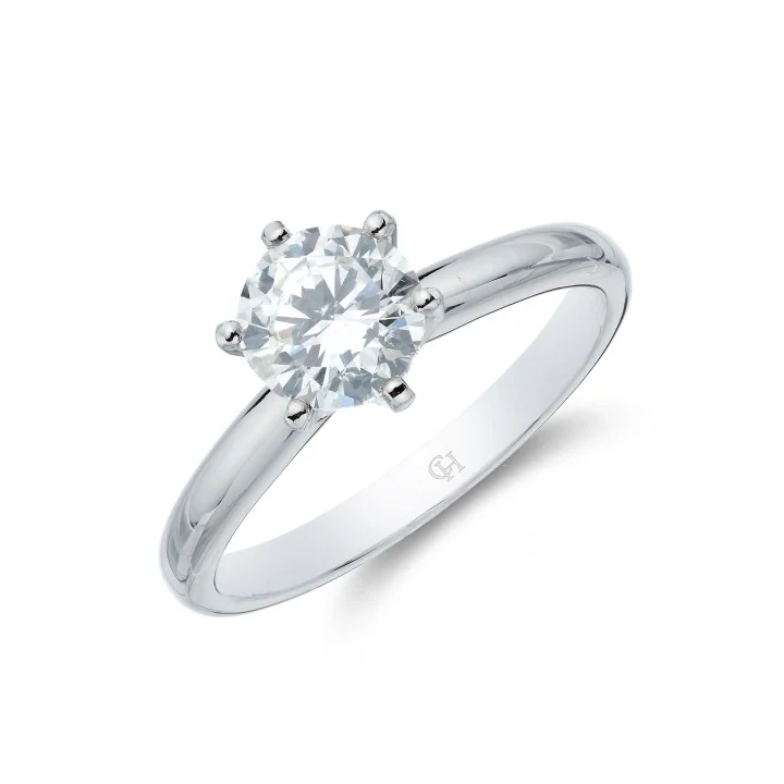 Platinum Brilliant Cut 1.00ct Diamond Solitaire Ring