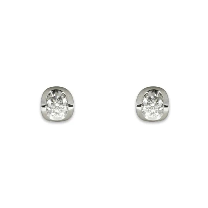 18ct White Gold Brilliant Cut 0.40ct Diamond Stud Earrings