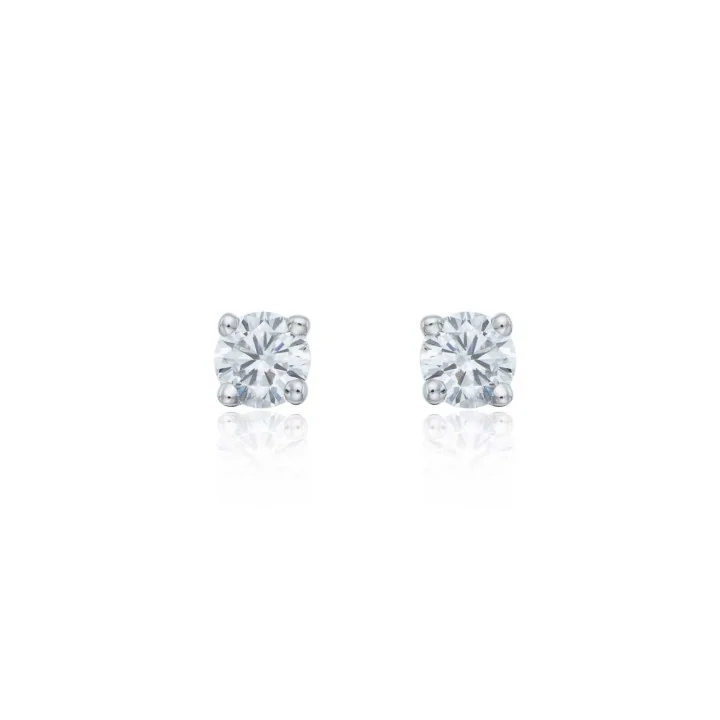18ct White Gold Brilliant Cut 0.33ct Diamond Stud Earrings