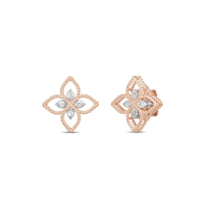 Roberto Coin Princess Flower 0.10ct Diamond Earrings