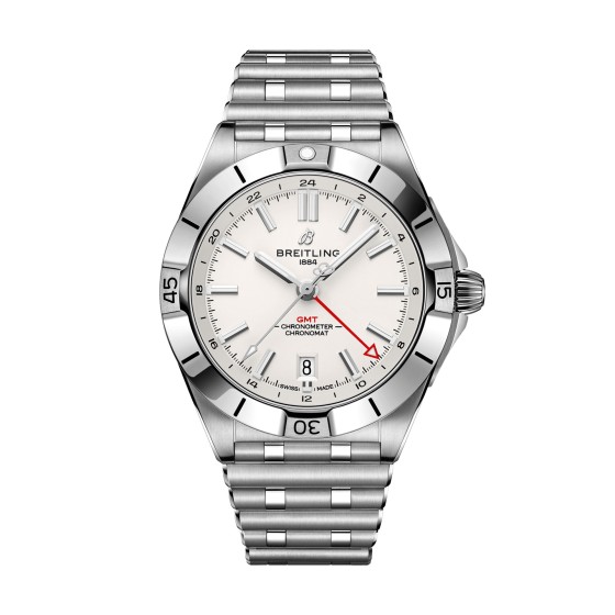Chronomat Automatic GMT Mens Watch with white face