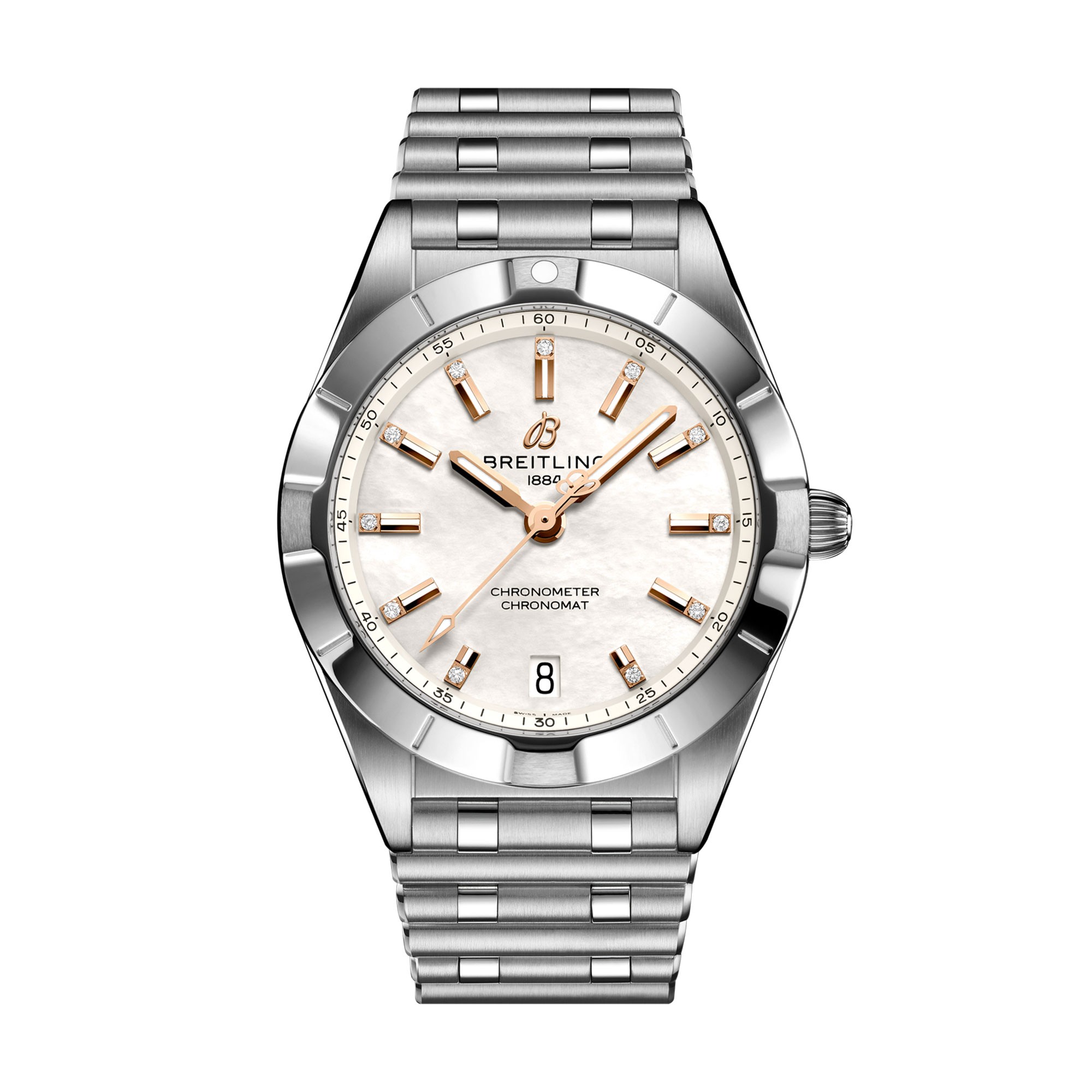 Chronomat Automatic 36mm Ladies Watch with white face