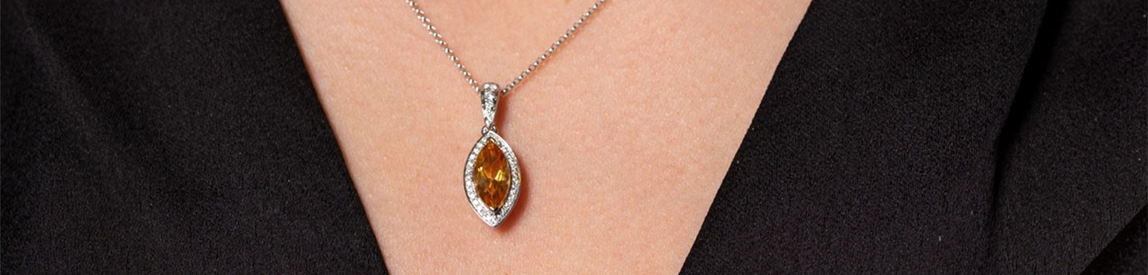 citrine necklace citrine necklace