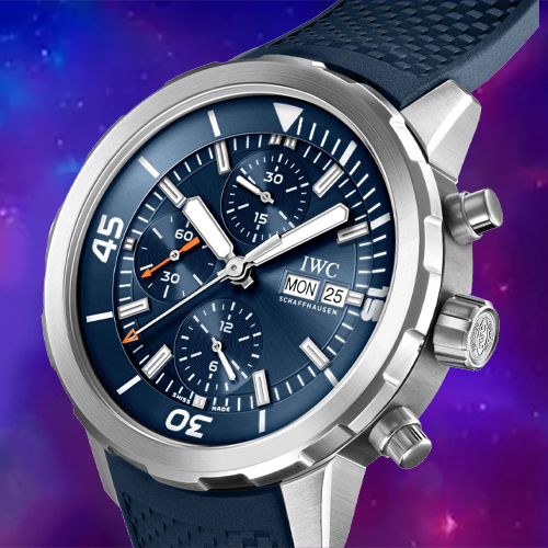 IWC Aquatimer on space background 