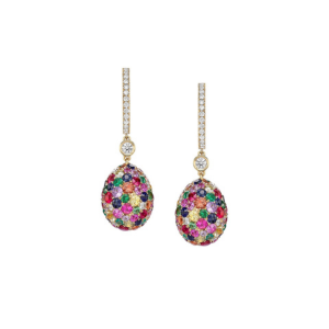 faberge emotion multicoloured gemstone earrings 