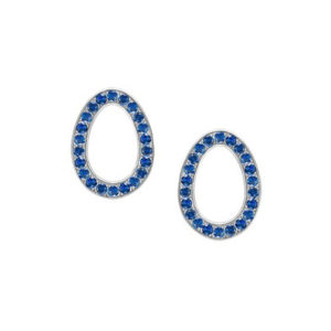 faberge sapphire white gold halo earrings