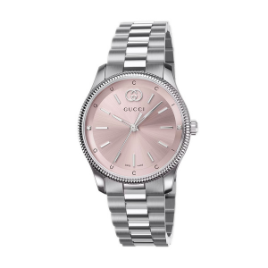 gucci g-timeless ladies watch with pink dial 