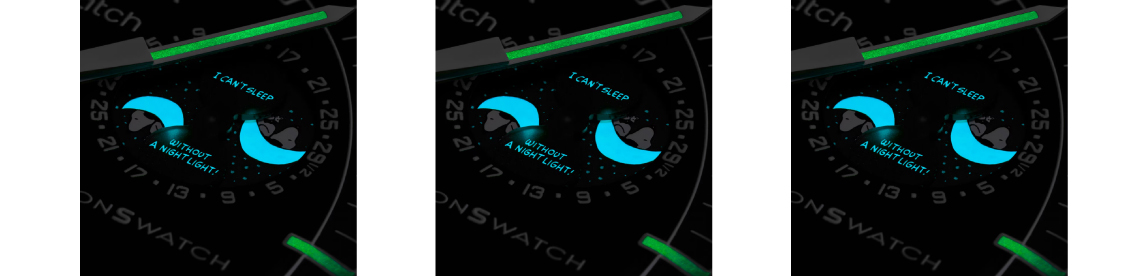 close up images of "I cant sleep with a night light" quote