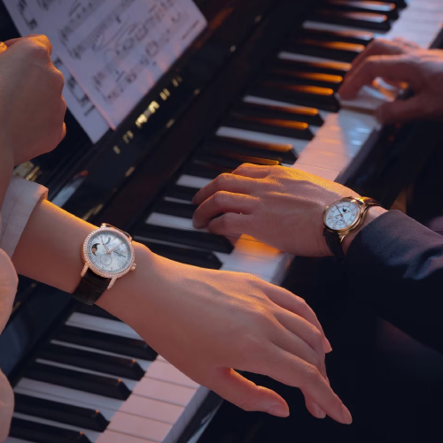 still shot of vacheron constantin traditionelle moonphase watch 