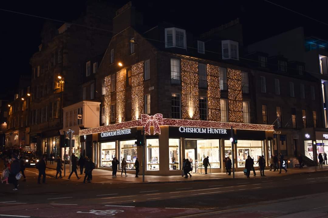 Image of Chisholm Hunter flagship boutique on Princes Street, Edinburgh