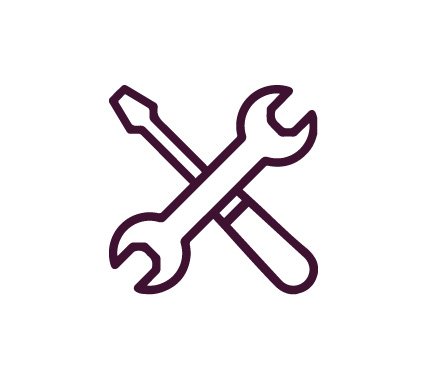 Services & Repairs (image: icon of spanner and screwdriver)