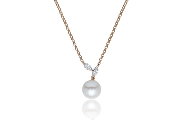 Pearl Jewellery (Image of a Yellow Gold Pearl Necklace)