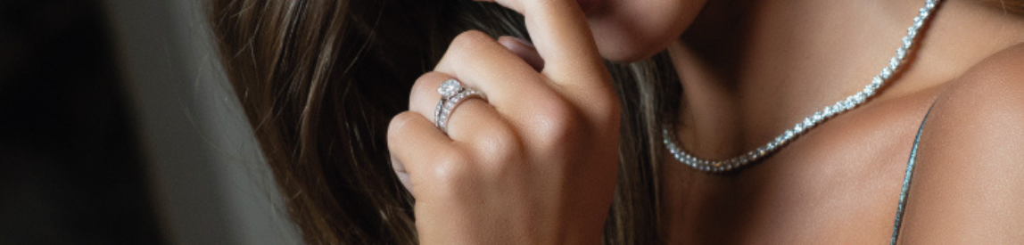 diamond rings and necklace